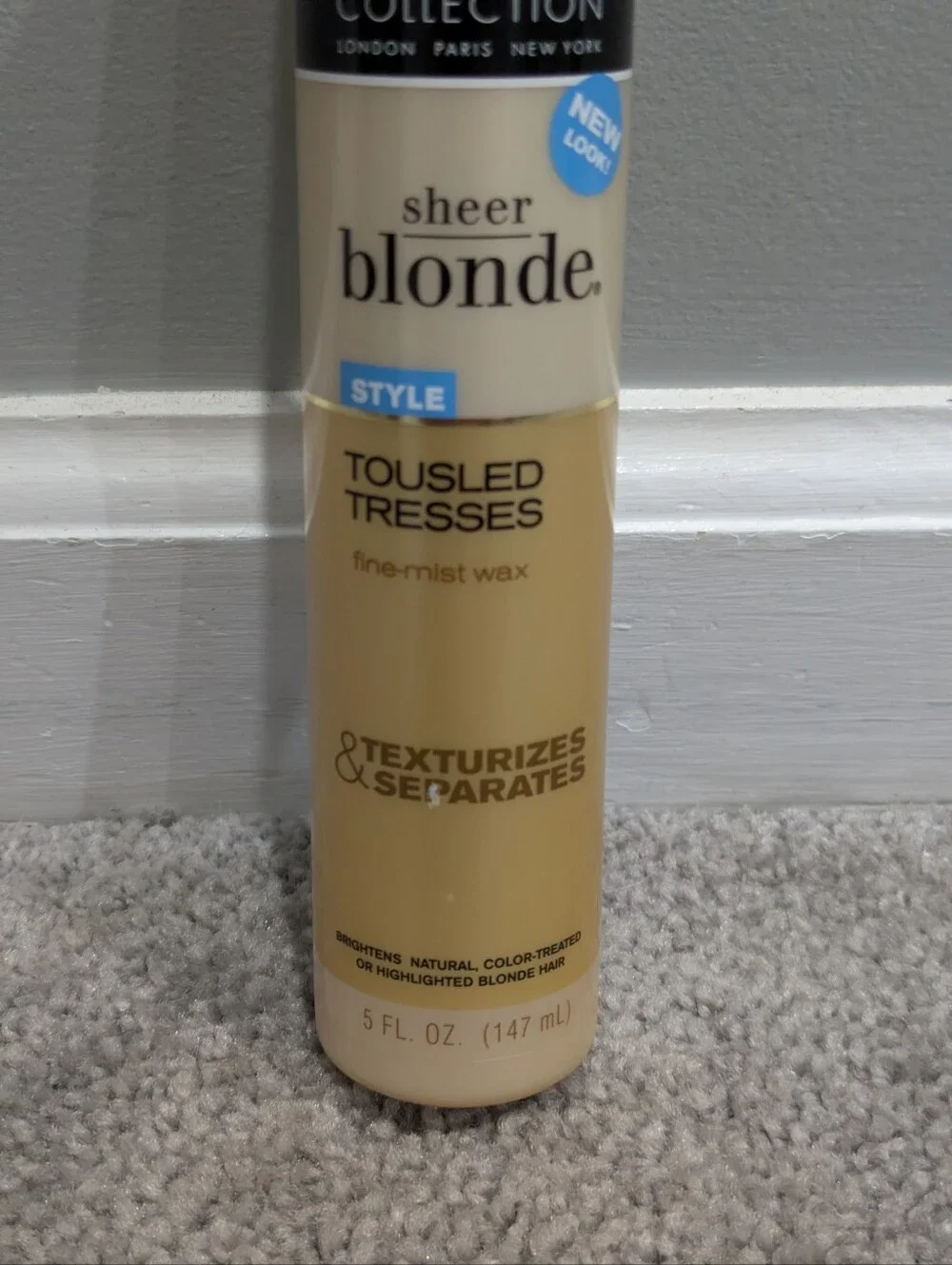 NEW John Frieda Sheer Blonde Tousled Tresses Fine Mist Wax 5 fl oz Discontinued